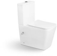 Унитаз биде SantiLine SL-5017SM-BD цвет Белый с бачком и сиденьем Микролифт