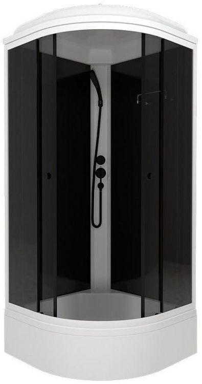 Душевая кабина Triton Грэй-Блэк 90x90 Щ0000067303 без гидромассажа