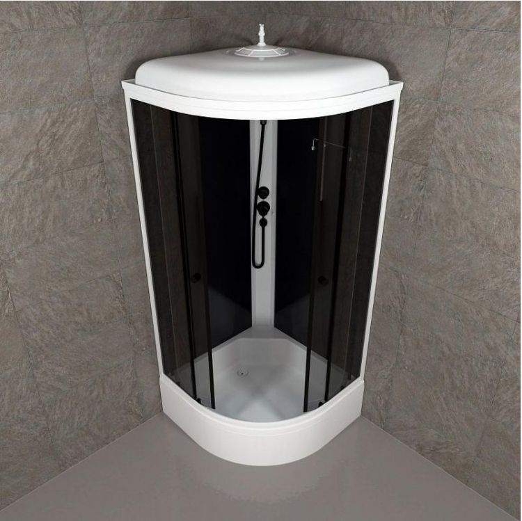 Душевая кабина Triton Грэй-Блэк 90x90 Щ0000067303 без гидромассажа