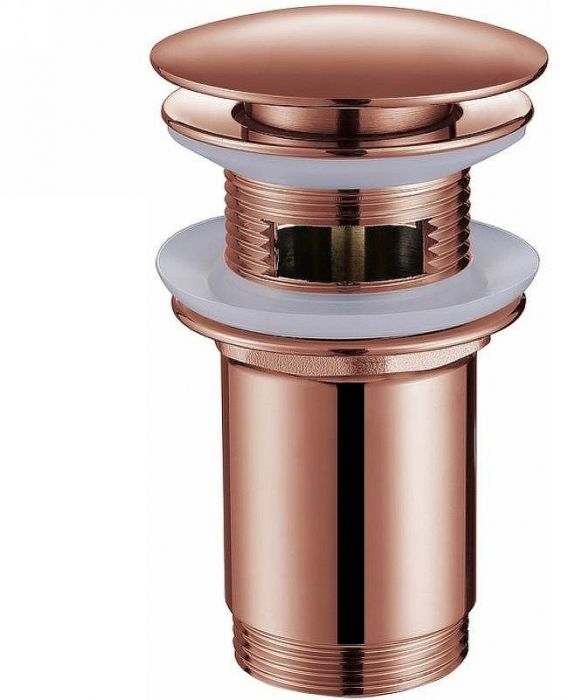 Донный клапан Abber AF0010MRG click-clack Розовое золото матовое