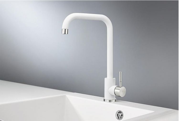 Смеситель для кухни Granula Standart ST-4033 цвет Белый