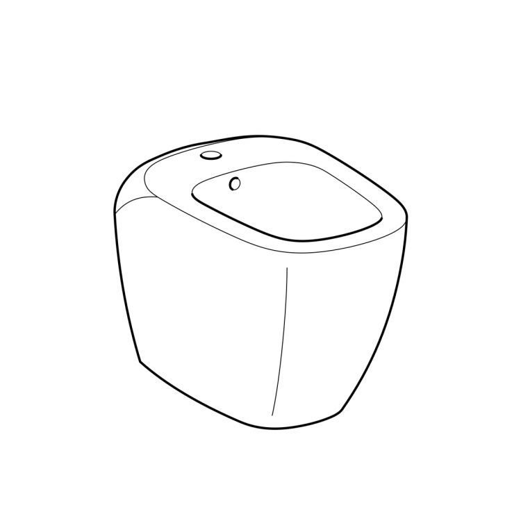 Биде напольное Geberit Citterio360х560 мм Биде напольное Geberit Citterio360х560 мм