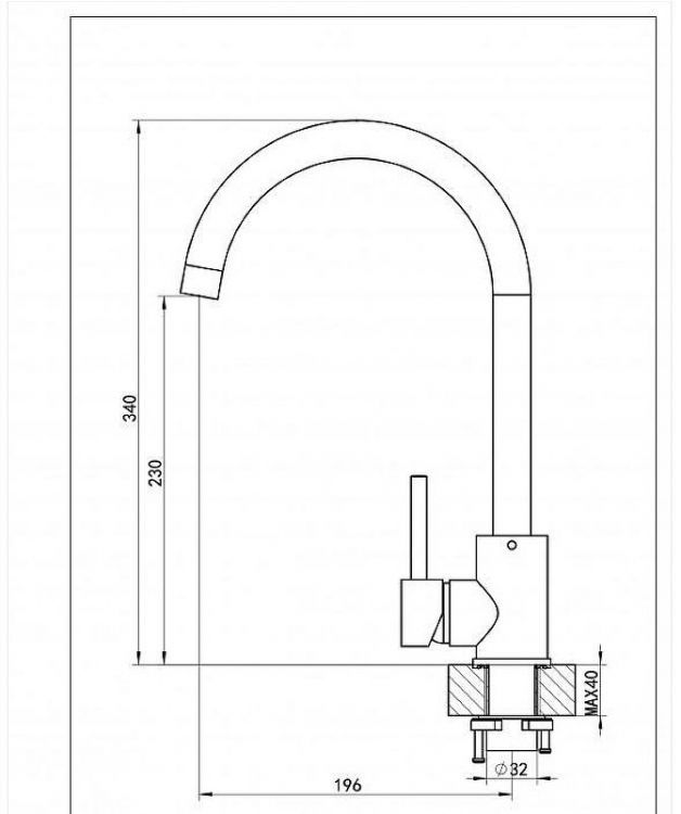Смеситель для кухни Florentina Юна 313.39H.1123.206 цвет Брауни