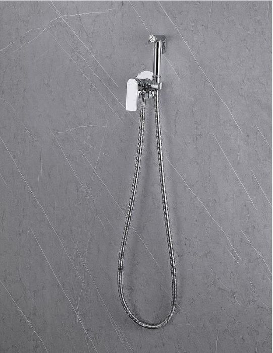 Гигиенический душ со смесителем Abber Weiss Insel AF8025 Хром