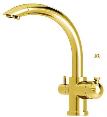 Смеситель для кухни Seaman Barcelone SSL-5382-GS цвет Золото сатин