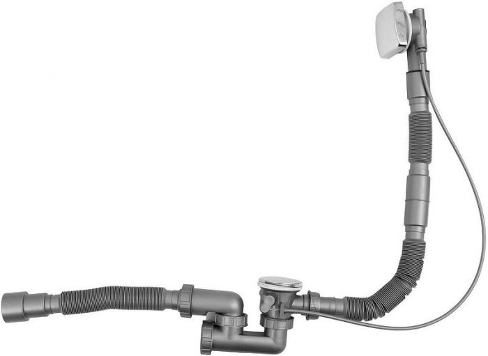 Слив-перелив Aquanet 339431 полуавтомат цвет Хром