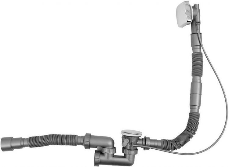 Слив-перелив Aquanet 339431 полуавтомат цвет Хром Слив-перелив Aquanet 339431 полуавтомат цвет Хром