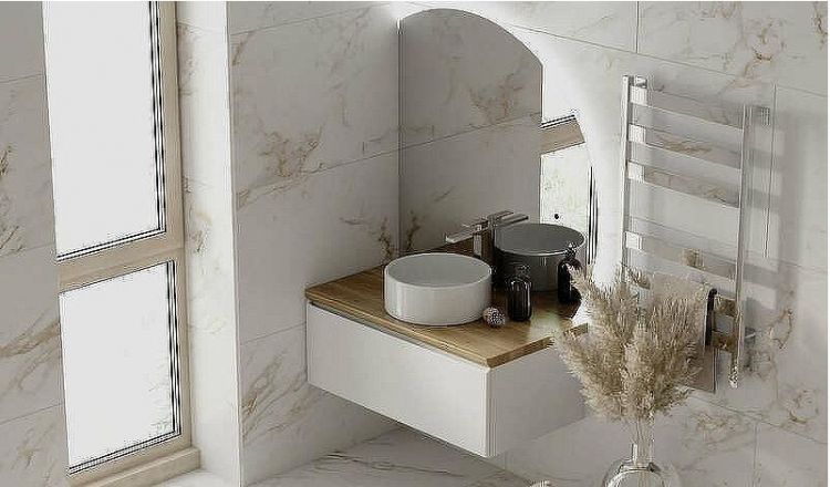 Зеркало Jorno Solis New 106 SolN.02.106/W/JR с подсветкой с бесконтактным выключателем