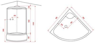 Душевая кабина Arcus AS-104
