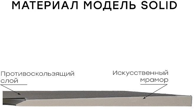 Душевой поддон из искусственного камня Starohome Solid 120х80 1237480 цвет Серый матовый