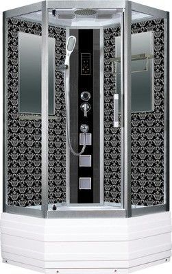 Душевая кабина Niagara Lux 7719B серебристый матовый, черный