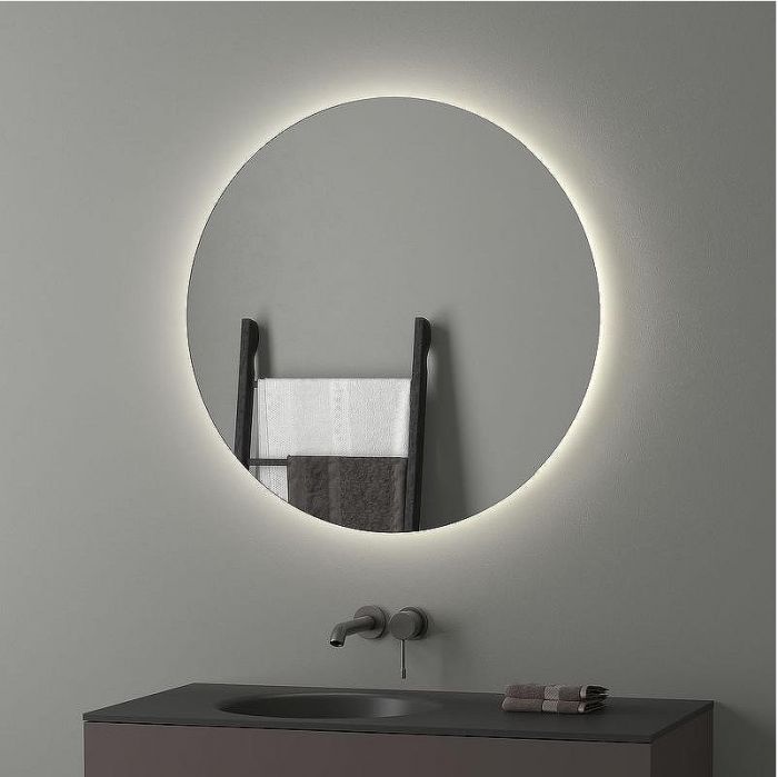 Зеркало Evoform Ledshine d80 BY 2545 с подсветкой 21 W - без выключателя - нейтральный белый свет