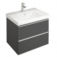 Тумба с двумя выдвижными ящиками Odeon Up 70 см, цвет серый антрацит [EB890-N14]