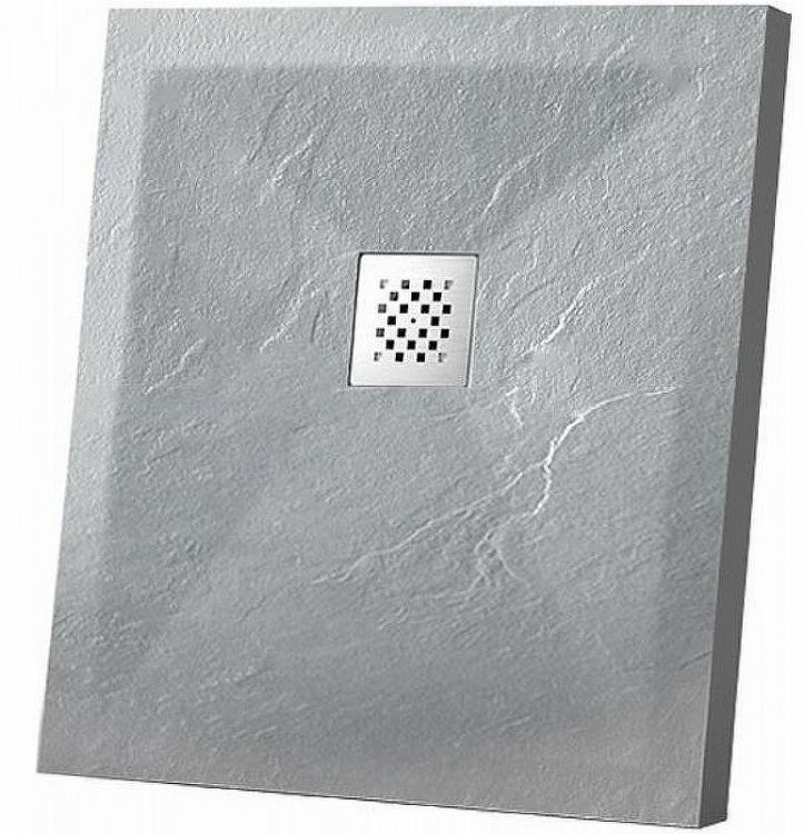 Душевой поддон из искусственного камня Vincea 100x100 VST-4SR1010G Серый