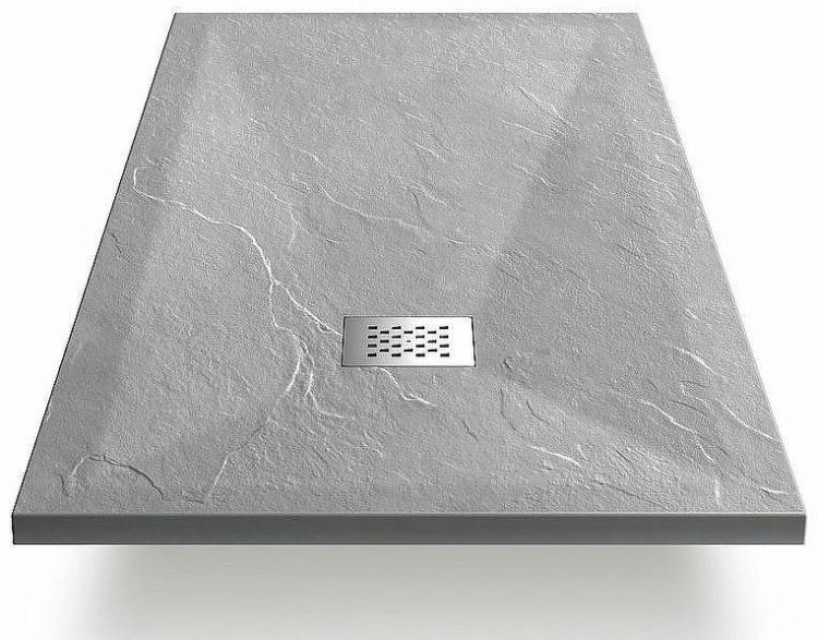 Душевой поддон из искусственного камня Vincea 100x100 VST-4SR1010G Серый