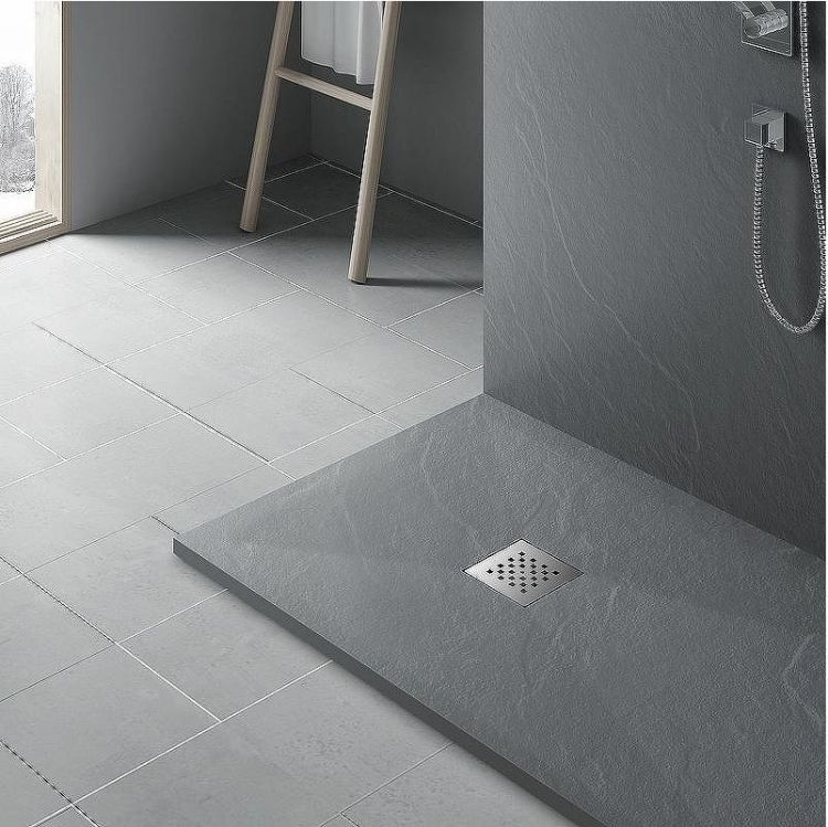Душевой поддон из искусственного камня Vincea 100x100 VST-4SR1010G Серый