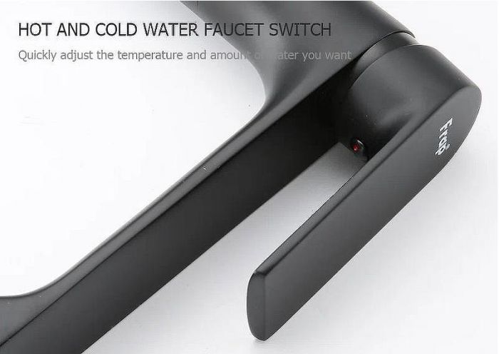 Смеситель для раковины Frap H71-6 F1071-26 Черный матовый