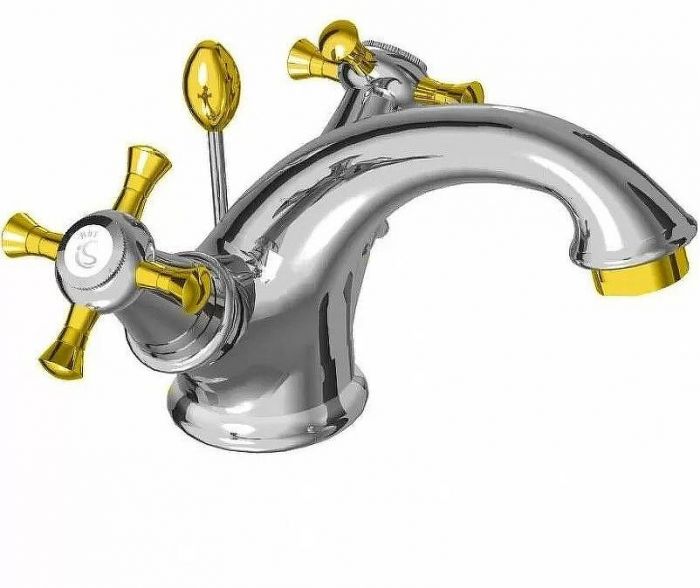 Смеситель для раковины Ideal Standard Reflection B9653LS Хром Золото
