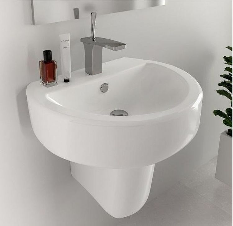 Раковина Sanita Luxe Best 55 WB.PD/Best/55-C/WHT.G/S1 Белая