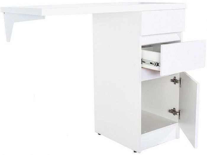 Тумба с раковиной Orange Sistema 100 R ST-40TUW+RAR Белая глянцевая