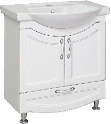 Тумба под раковину Runo Неаполь 75 00-00001034 Белая
