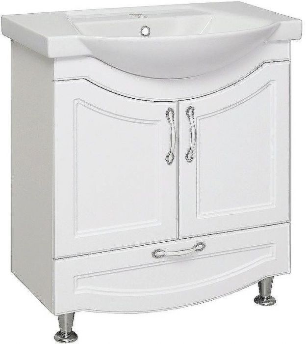 Тумба под раковину Runo Неаполь 75 00-00001034 Белая