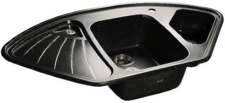 Кухонная мойка GranFest Corner GF-C1040E Черная