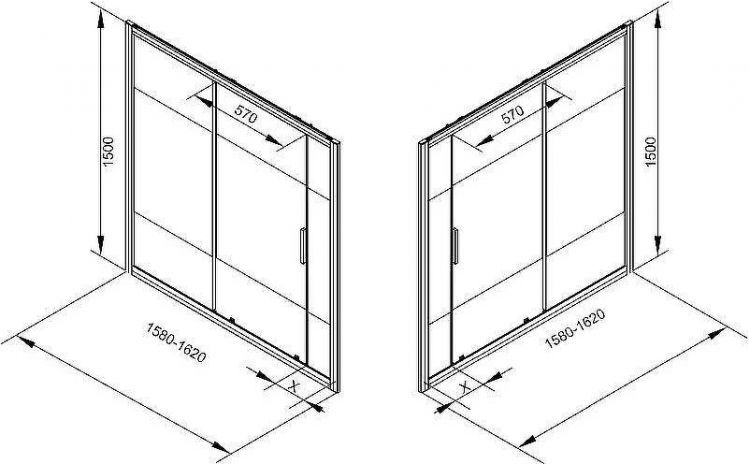 Шторка на ванну Aquanet Practic 160х70 254248 профиль Хром стекло прозрачное с шелкографией Шторка на ванну Aquanet Practic 160х70 254248 профиль Хром стекло прозрачное с шелкографией