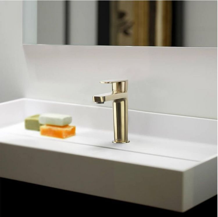 Смеситель для раковины Ramonsoler Alexia 3604OC Золото брашированное