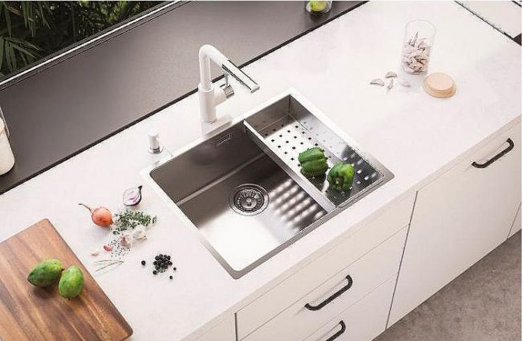 Кухонная мойка Alveus Kombino 40 KMB 90 FI 490x440 1122682 Брашированная сталь Кухонная мойка Alveus Kombino 40 KMB 90 FI 490x440 1122682 Брашированная сталь
