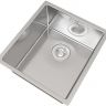 Кухонная мойка Florentina Оптима-400 OHM.360.400.В.10.S.10 Нержавеющая сталь сатинированная