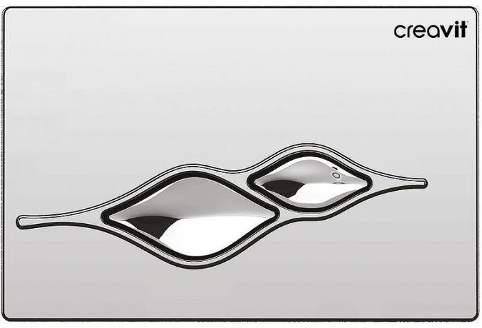 Клавиша смыва Creavit Ufo GP1004.00 Хром глянцевая