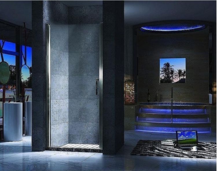 Душевая дверь Esbano ES-70LD 70 L ESDN70LDL профиль Хром стекло прозрачное