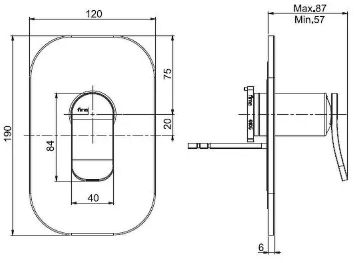 Смеситель для душа Fima Carlo Frattini Flo F3809X1BS цвет Белый матовый