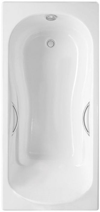 Чугунная ванна Delice Haiti Luxe 160х80 DLR230637R с отверстиями под ручки без антискользящего покрытия