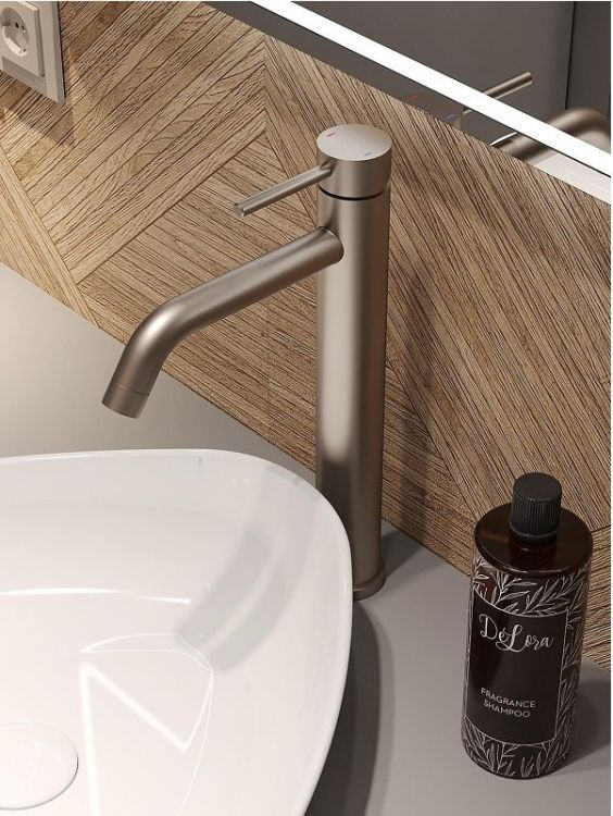 Смеситель для раковины Alfi LF612133 цвет Никель Смеситель для раковины Alfi LF612133 цвет Никель