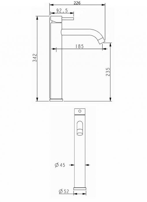 Смеситель для раковины Alfi LF612133 цвет Никель