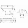 Стальная ванна Kaldewei Eurowa 309 140x70 119512030001 без покрытия