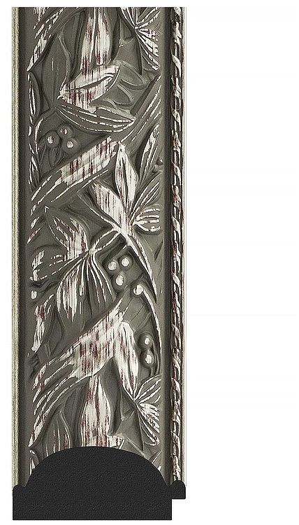 Зеркало Evoform Octagon 73х73 BY 7375 в багетной раме - Византия серебро 99