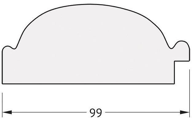 Зеркало Evoform Octagon 73х73 BY 7375 в багетной раме - Византия серебро 99