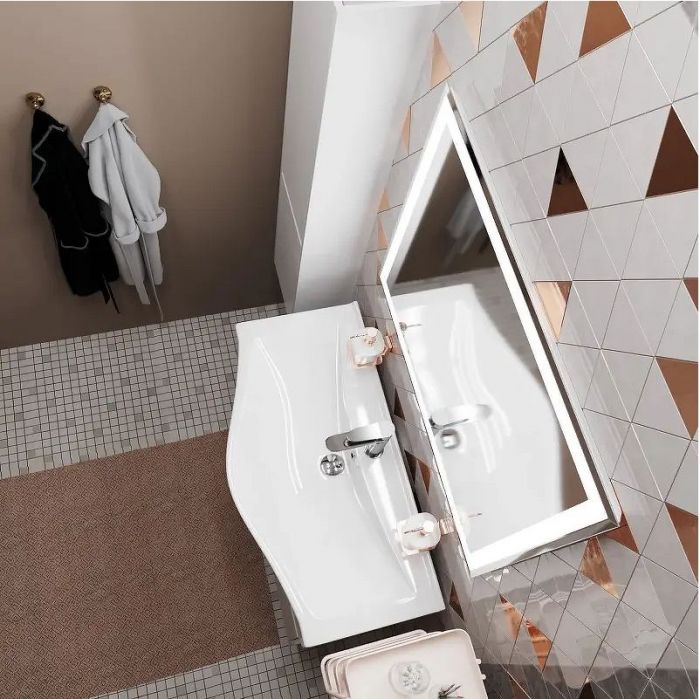 Зеркало Mixline Минио-2 80 547052 с подсветкой с сенсорным выключателем и подогревом