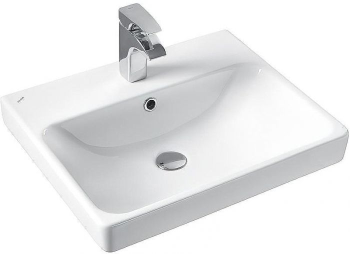 Тумба с раковиной Comforty Вена 55 00-00008928 подвесная Дуб дымчатый