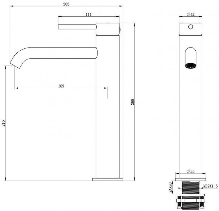 Смеситель для раковины Oliveeka Y OL-88239017-BGM цвет Оружейный металл матовый Смеситель для раковины Oliveeka Y OL-88239017-BGM цвет Оружейный металл матовый