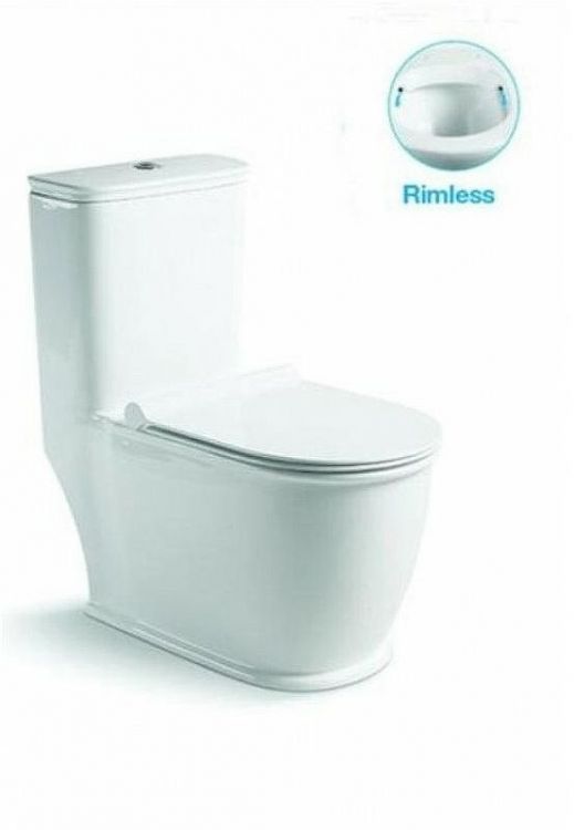 Унитаз моноблок SantiLine SL-5019 с сиденьем Микролифт