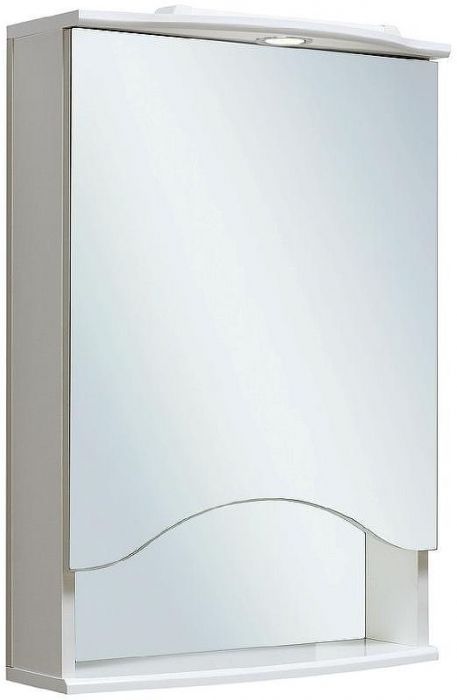Зеркальный шкаф Runo Фортуна 50 R 00000001027 с подсветкой Белый