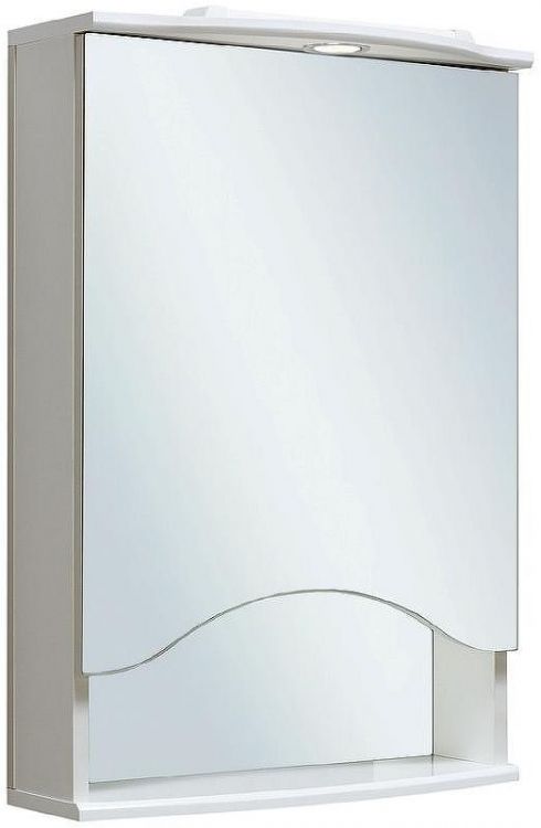 Зеркальный шкаф Runo Фортуна 50 R 00000001027 с подсветкой Белый