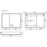 Зеркальный шкаф SANCOS Mirror 990x150х740 мм, с LED подсветкой, MI100EG