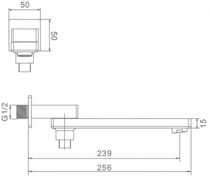 Излив для смесителя Raglo R473.73.09 цвет Графит матовый