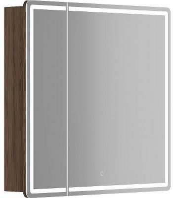 Зеркальный шкаф Sancos Mirror 80 MI80ECH с подсветкой Дуб чарльстон