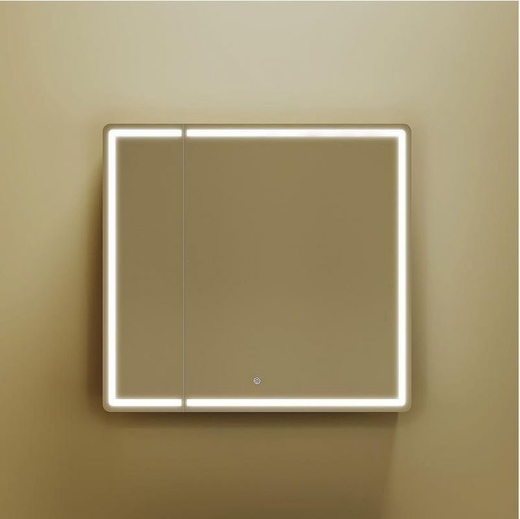 Зеркальный шкаф Sancos Mirror 80 MI80ECH с подсветкой Дуб чарльстон